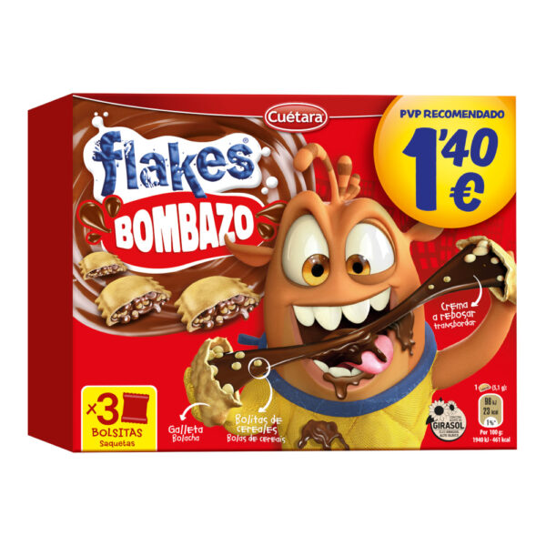 PACK FLAKES BOMBAZO 1,40€