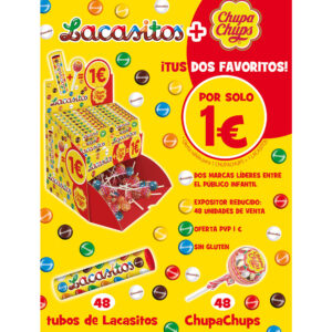 LOTE LACASIT+CHUPACHUPS 48U 1€